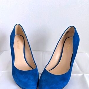 Nine West - Kristal Blue Suede Pumps